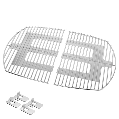Stanbroil Solid Rod Stainless Steel Grill Cooking Grates for Weber Q300, Q320, Q3000, Q3100, Q3200 Series Gas Grill, Replacement Parts for Weber 7646