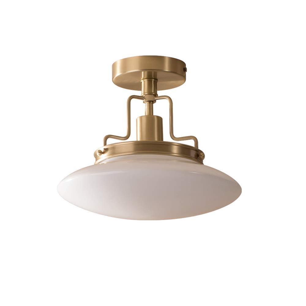 Lampe suspendue nordique fer forgé blanc lait luminaire entrée
