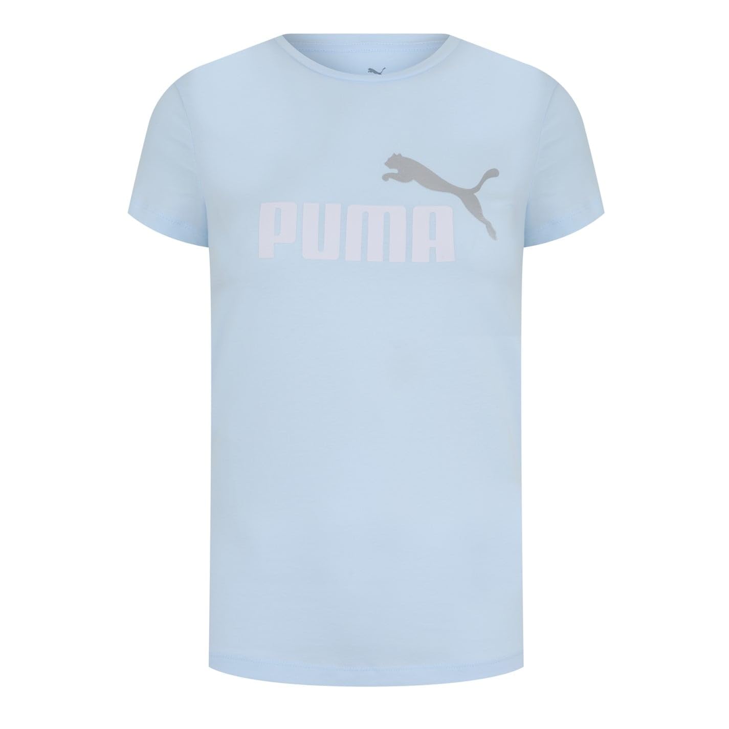 PUMA Womens No1 Logo T-Shirt Tee Top Sports Training Blue M