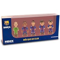 MINIX Collectible Figurines - 5-Pack of 7cm Soccer Players - A