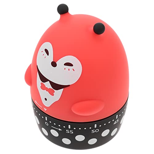Cabilock Temporizador Kitchen Timer mecánico Reloj Despertador Digital Reloj de Arena cronómetro recordatorio de Tiempo de cocción recordatorio de Cuenta Regresiva Abdominales Rojo