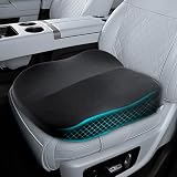 Cuscino per auto in memory foam, ortopedico per alleviare il dolore alla schiena e sciatica, rialzo per il conducente, cuscino antiscivolo per auto, camion, furgoni, sedia da ufficio e sedia a rotelle
