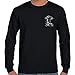 Biker Life USA Men's Fill 'er Up Long Sleeve Shirt Black