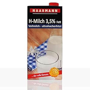 Naarmann H-Milch 3.5 Prozent, Drehverschluß, 12er Pack (12 x 1 l) Vollmilch
