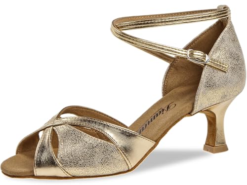 Chaussures de danse de salon argentées Diamant 141-077-463 pour femmes talon 5cm