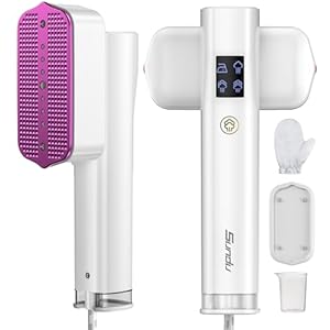 Sundu Steamer Dampfglätter Reise, Dampfbügeleisen für Kleidung, 2-in-1 Reisebügeleisen Steam iron, 15s schnelles Aufheizen Steam, Reisedampfglätter mit LED Display, 4 Bügelmodi
