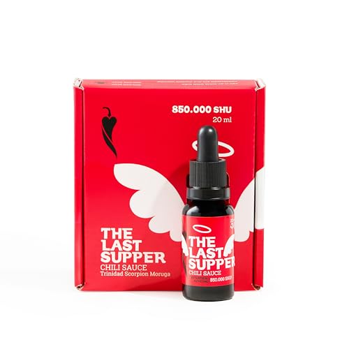 The Last Supper 20 ml – Salsa Piccante Estrema Trinidad Scorpion – 850.000 SHU – La Sfida Finale per Veri Amanti del Piccante & Avventurieri Scoville