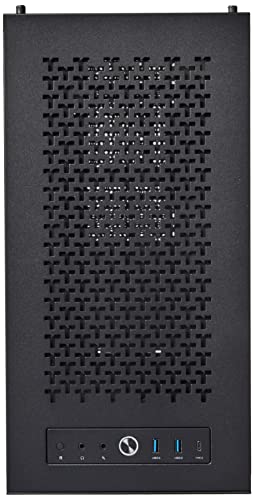 Image of Thermaltake Divider 500 TG Air Black Color Mid Tower Computer Case with 1 120mm standard fan, 1 120mm rear fan, 2 mesh panel, 2 tempered glass window + 2 symmetrical triangular panels CA-1T4-00M1WN-02