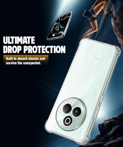 Image of WOW IMAGINE Clear Back Cover Case for Realme P3 Pro 5G | Shockproof Soft TPU Case | Cushioned Edges for Ultimate Protection Back Cover Case - Transparent