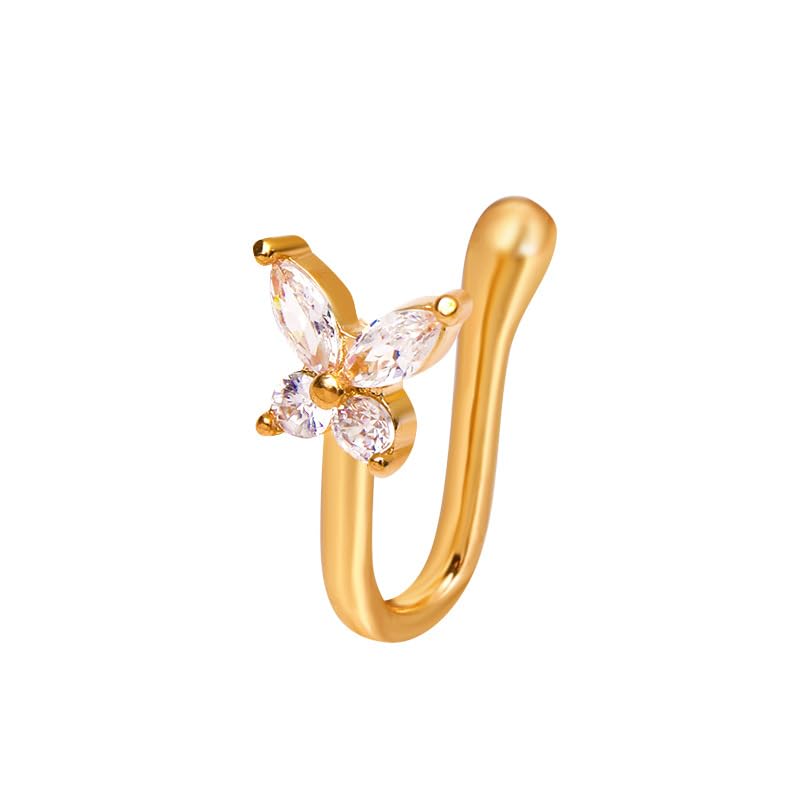 GOHO Sparkling Butterfly Nose Ring in Gold-tone (B0CLPZD9FD) Amazon Price History, Amazon Price Tracker