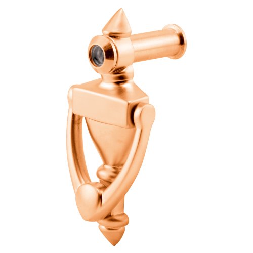 Prime-Line Mp4090 Door Knocker And Viewer, 1/2 In. Bore, 160-Degree View Angle, Polished Brass (Single Pack) #TOP30