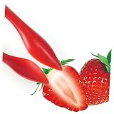 LIGIGWASH 2 Szt. Kreatywny Plastikowy Separator Łodyg Truskawek Narzędzie Do Usuwania Szypułek Owoców Łatwe i Szybkie Oddzielanie Szypułek Kompaktowy Czerwony