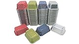 KitchenDance Disposable Aluminum Mini 6 ounce Individual Sized Loaf Pans #4004 Color & Lid Options...