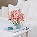 Artificial Peonies Silk Flowers, 4 Bundles Faux Peony Bouquet Florals Arrangements for Farmhouse Home Boho Wedding Table Centerpiece, Fake Plastic Flower Bulk for Vase Decoration (Light Pink)