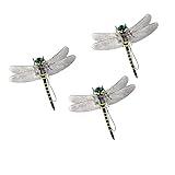 オニヤンマ おにやんま オニヤンマ天敵で虫よけ 12cm級 本物そっくりなフィギュア ハチ アブ ブヨ カメムシなどの天敵 釣り、キャンプ ベランダ 虫除け器具 虫よけ模型などを利用可能 (3pc)