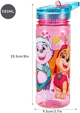 Paw Patrol Girl 580ml Water Bottle for Kids School Drinks Bottle Made of Durable Tritan Reusable BPA Free