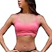 LYZ Women's Padded Sports Bra Criss Cross Back High Impact Strappy Yoga Bra