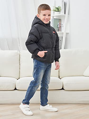 Unicomidea Ruffer Coat For Baby Boys Size 2-3T Winter Jacket Girls Long Sleeves Outwear Sweater Outfit 2T Boys Fall Jackets With Hat Warm Toddler Plush Zipper Coats #TOP7