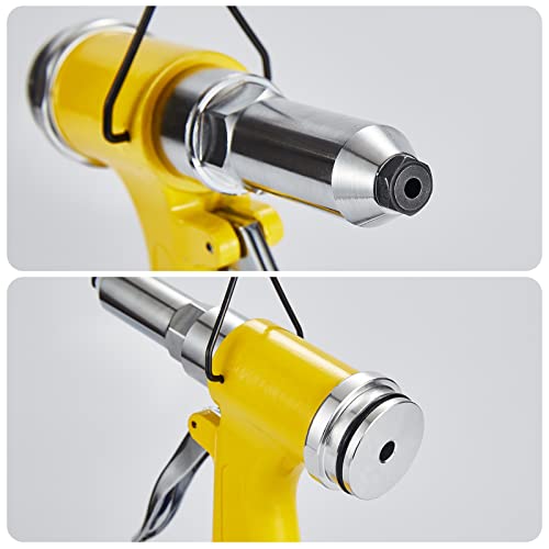 Rzx Pneumatic Tool Air Riveter - 3/32", 1/8", 5/32", 3/16" And 1/4" Capacity With 50Pcs Open End Blind Rivet (1) #TOP4