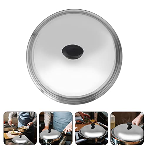 11 Inch Lid Stainless Steel Universal Pot Lid: 28Cm Pan Lid Frying Pan Cover Cookware Lids Replacement Lid With Handle For Pots Pans Fry Pan Skillet Universal Pan Lid #TOP6