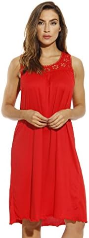 Just Love Nightgown / Women Sleepwear / Sleep Dress, 1541B-Red,3X Plus