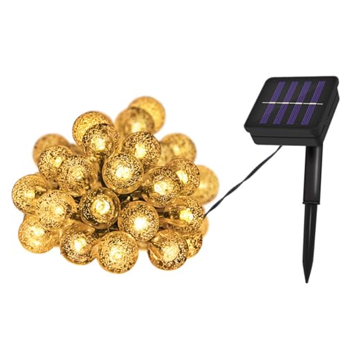 Luces solares LED burbuja globos cálidas 5m 20 LEDs