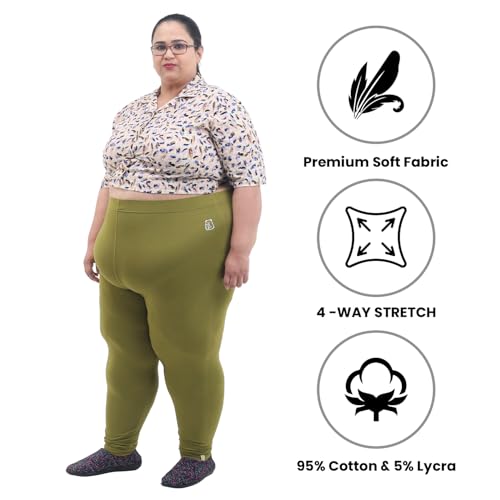 Image of BIGTEES Cotton Leggings for Women Full Length | Stretchable, Soft & Comfortable Pants for Women