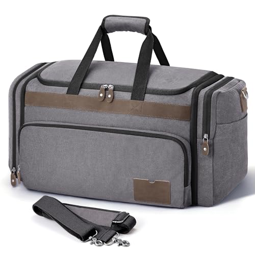 SHOWKOO Expandable Canvas Duffle