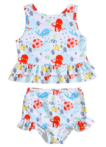 Bikini braguitas bañador verano infantil Happy Cherry de dos piezas para evitar rozaduras