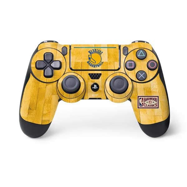 Skinit Decal Gaming Skin Compatible with PS4 Pro/Slim Controller - Officially Licensed NBA Golden State Warriors Hardwood Classics Design