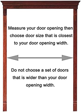 Customizable 31x35 Inch Louvered Swinging Cafe Door - Solid Wood Saloon Door for Indoor Bar Entrances, Decorative Swinging Doors for Restaurants and Home Use