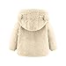 Fleece Jackets for Toddlers Girls Boys Cute Hoody Jacket Winter Toddler Baby Hoodie Coats Zip Up Outerwear Warm Fuzzy Plush Wool Lamb Coat Kids Christmas Sweatshirt Clothes Outfits