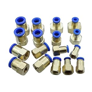 MOOCO MORNING 4mm/6mm/8mm/10mm/12mm OD * 1/8″/1/4″/3/8″/1/2″ bspp Pneumatische Air Push In Quick Fitting Rechte Vrouwelijke Connector