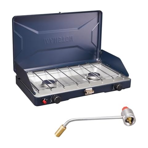 VANSTON Portable 2 Burners Camping Stove Cover