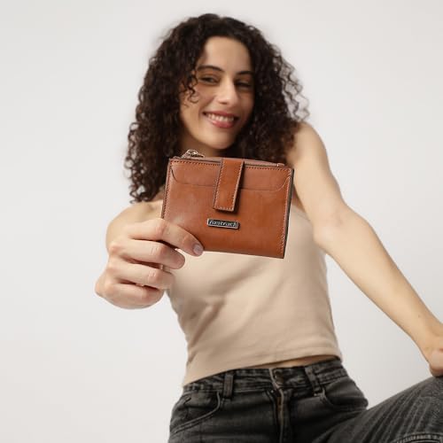 Image of Fastrack Solid Multifold Wallet for Women, Girls and Ladies | with Magnetic Closure