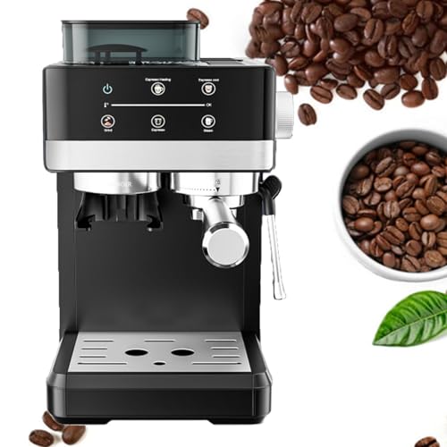 Macchina da caffè a doppia estrazione calda e fredda, semiautomatica, pompa da 20 bar con vapore, montalatte per cappuccino e latte