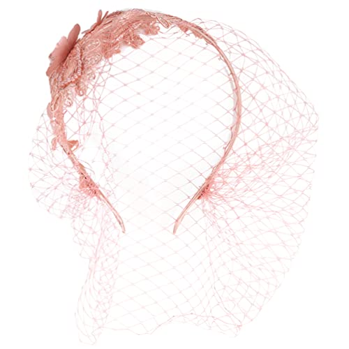 Abaodam Voile Fascinateur Bandeau Cage À Oiseaux Voile Maille Bandeau Mariée Mariage Thé Fête Funéraire Chapeau Fascinateur des Années 1920 pour Femmes
