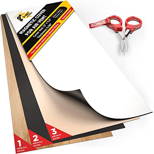 Magnetic Air Vent Cover 5.5 inch x 12 inch - AC Vent Cover - Strong Flexible Magnet Vent Covers for Home, Floor, Ceiling, Wall, Vents, Register Cover - â€‹â€‹Vent Blockers