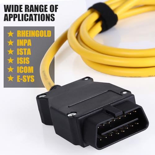 Image of Enet OBD2 Cable for BMW F- Series Coding, OBD ENET Cable RJ45 Compatible with E-SYS ICOM ISTA+ Bootmod3 Bimmercode, 6.6ft /2M