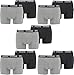 Produktbild PUMA Herren Boxershorts Unterhosen 100004386 10er Pack, Wäschegröße:XL, Artikel:-691 Dark Grey Melange/Black
