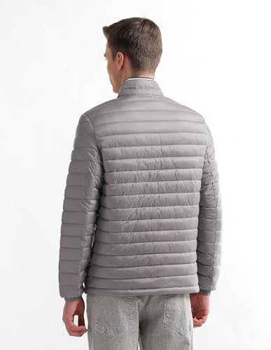 Image of Arrow sport men's solid regular fit packable jacket