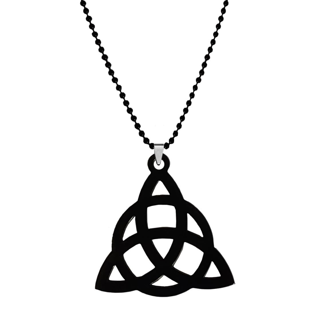 M Men Style Bikers Jewelry Celtic Knot Gift Black Stainless Steel Pendant Necklace Chain For Men And Women Spn2023153
