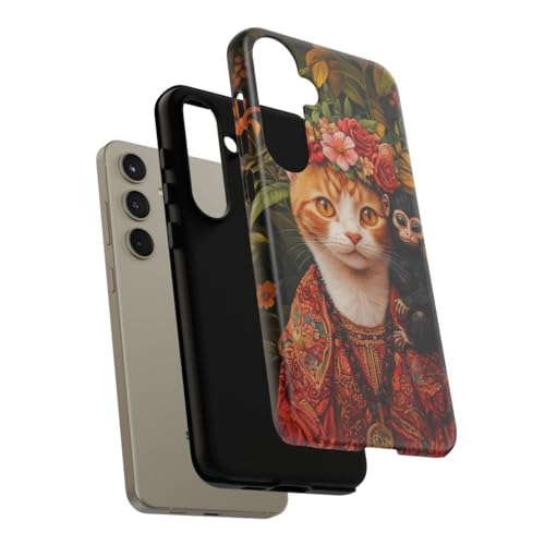 Coque Samsung S24 Plus chat roux rigide mate évite rayures et traces de doigts - 4