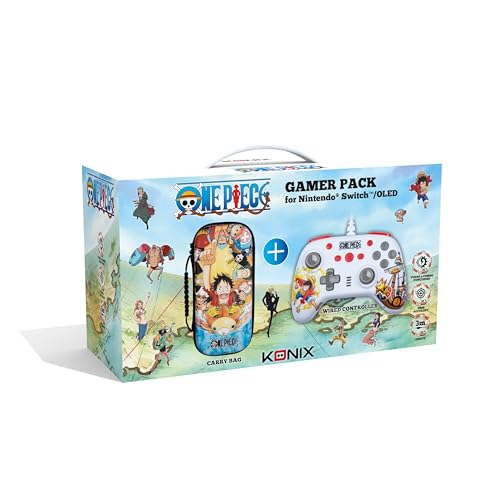 Konix One Piece Gamer Pack d'accessoires gaming pour Nintendo