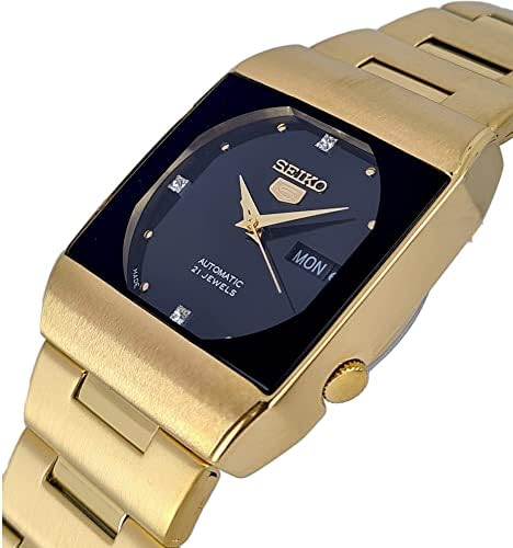 Seiko Automatic 21 Jewels Calendar Golden Stainless Steel Men