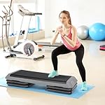 ZENY 43'' Exercise Aerobic Step Platform, Adjustable Fitness Stepper with 4 Stackable Risers, Aerobics Stepper Workout Stepper for Home Gym Cardio Strength & Training - Image 5