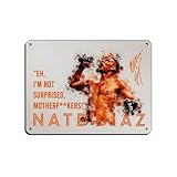 GJHTQLP Nate Diaz - Cartel de metal vintage para decoración de pared, 30 x 40 cm
