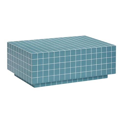 First of a Kind Coffee Table in Blue Concrete