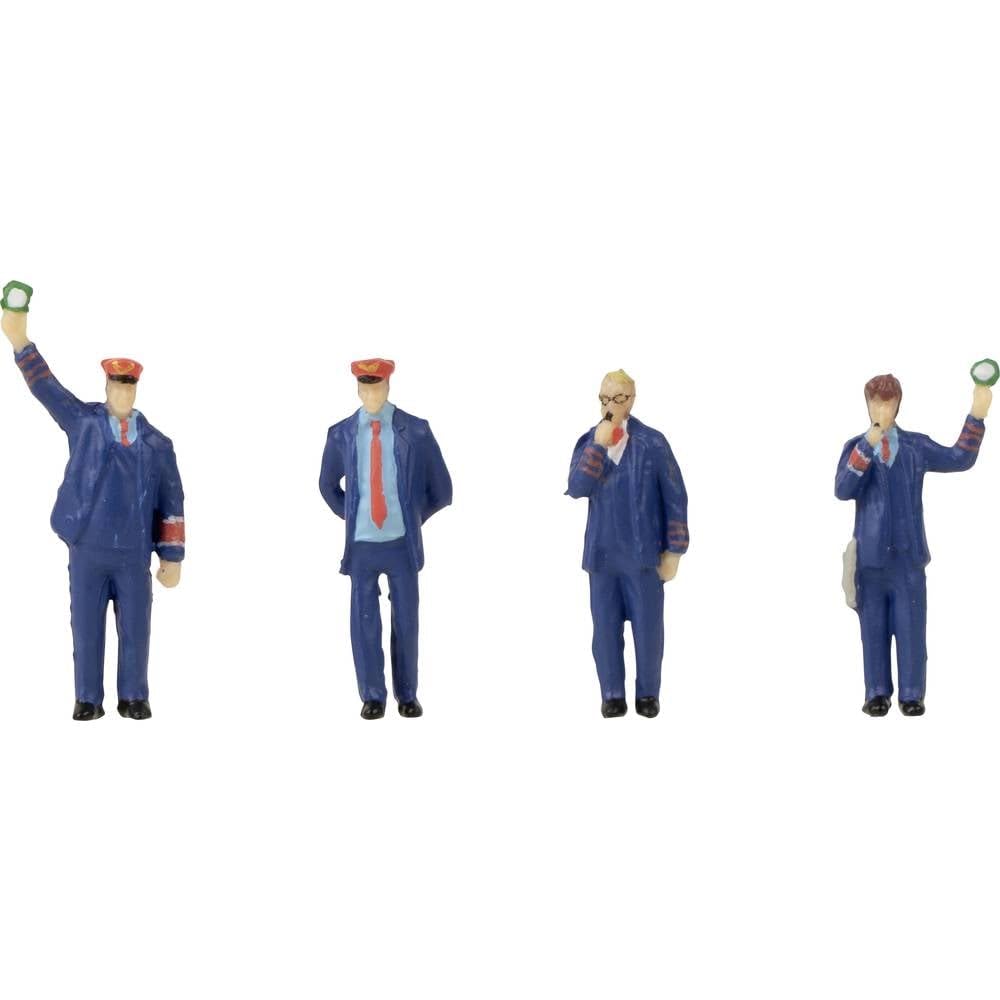 Faller HO Scale Railway Workers with Signal Horn with Sound Module and Speaker -- pkg(4)