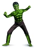 Avengers Hulk Classic Costume, Green/Brown, Medium